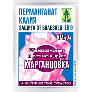 Перманганат калия (марганцовка) (Грин Бэлт), 10 г - картинка 1
