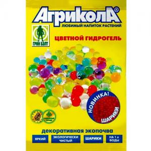 Агрикола цветной гидрогель-шарики, салатовый (20 г) - картинка 1